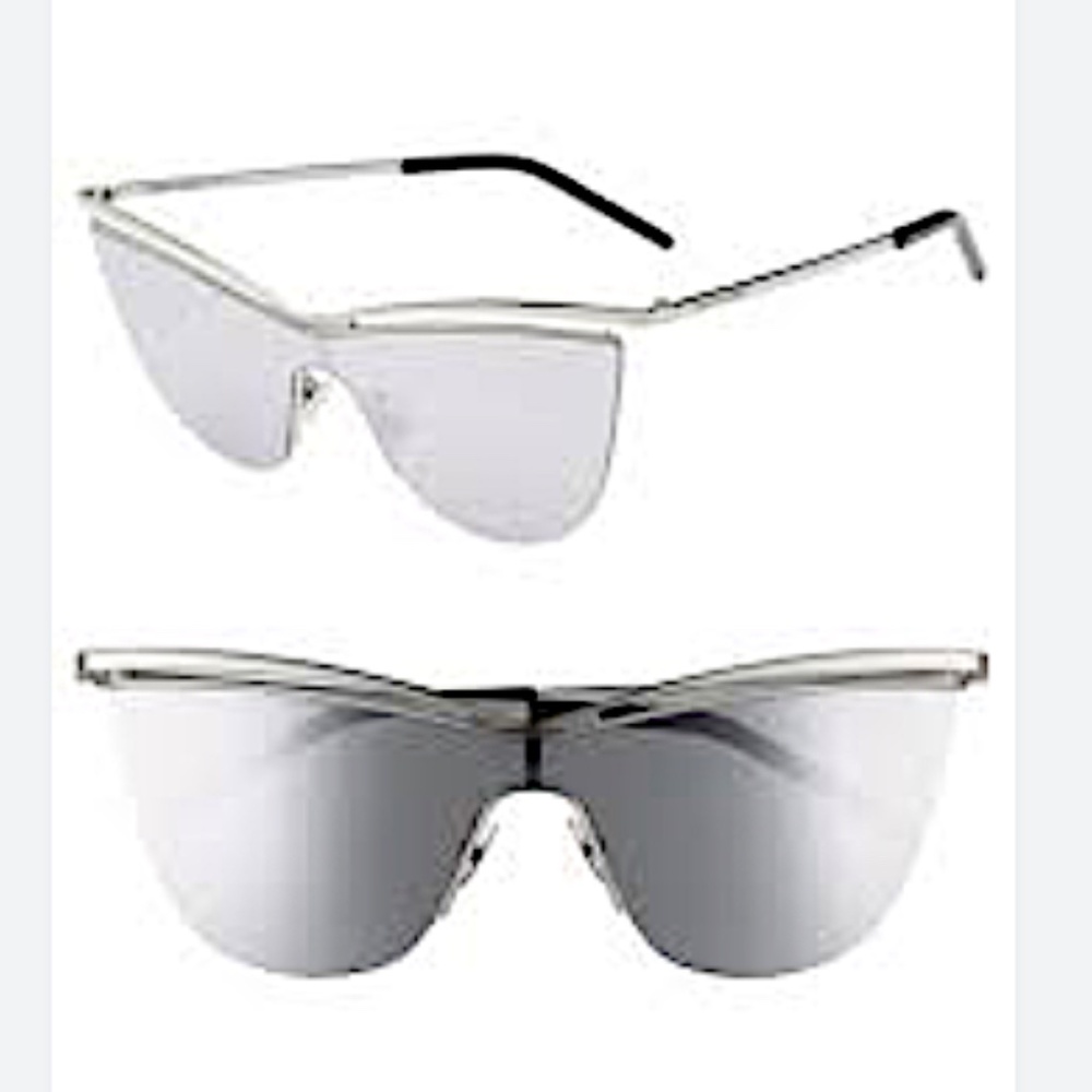 Saint Laurent Silver Mirror Lens Cat-Eye SL 249 Sunglasses - Picture 3 of 14